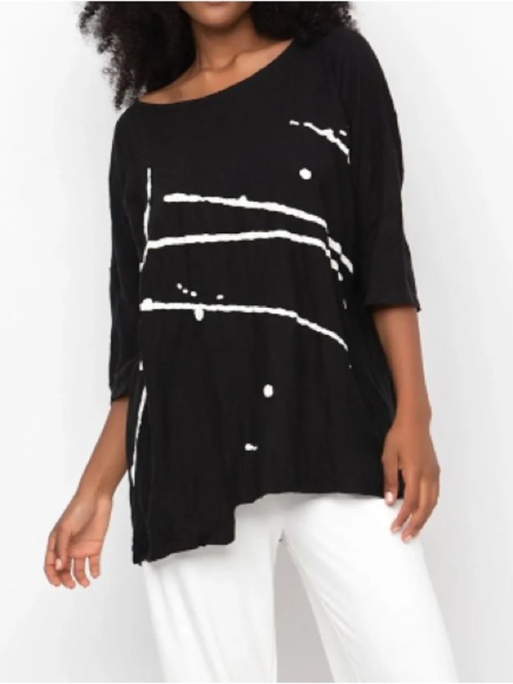 Ozai N Ku Inkblot Oversized Tee Shirt Size XS